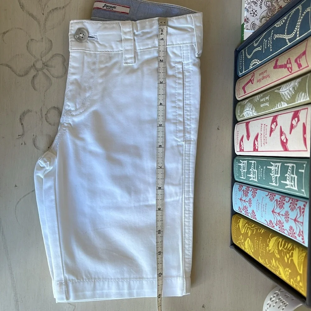 Jacadi White Cotton Shorts